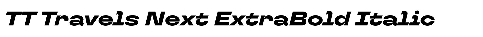 TT Travels Next ExtraBold Italic image